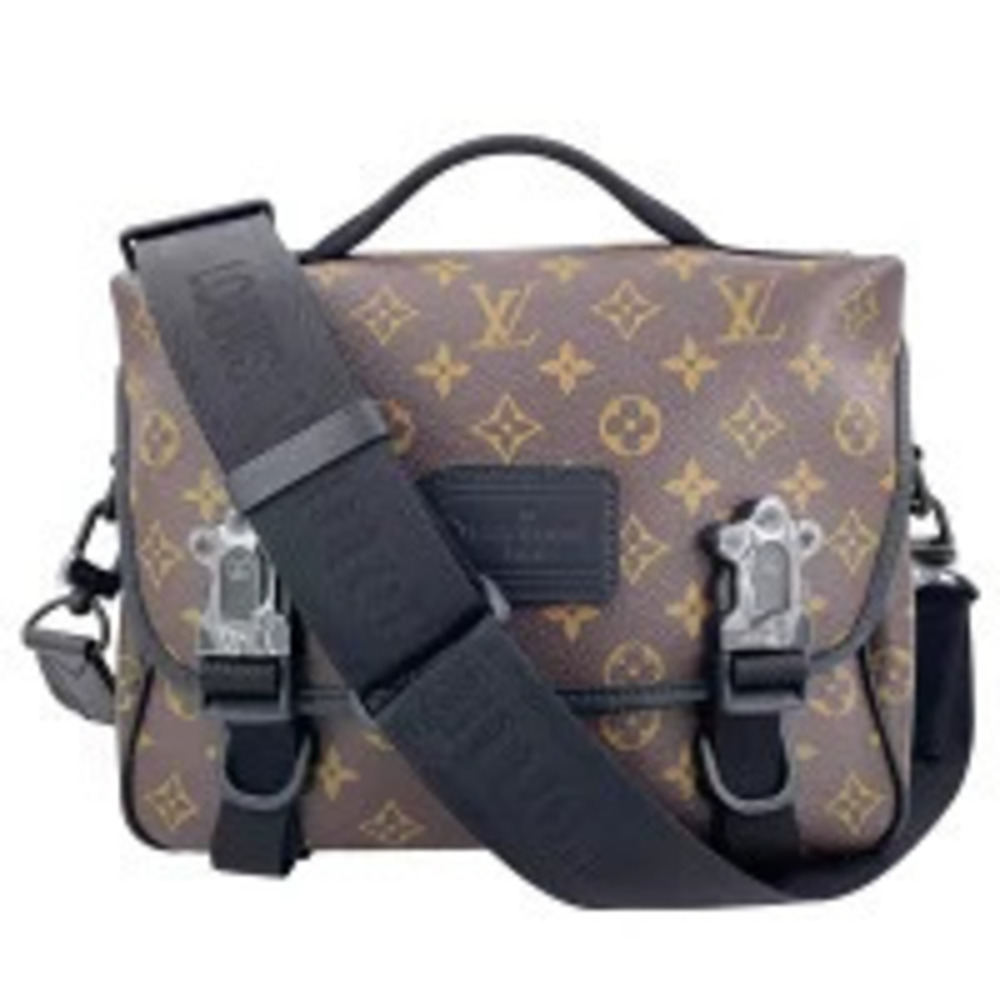 Louis Vuitton LV Trail Messenger Monogram Macassar Brown Canvas Brown Black